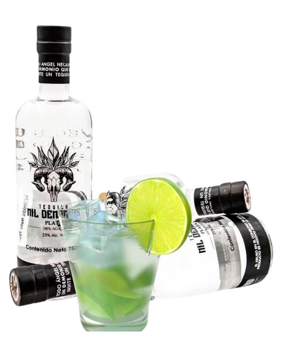 Tequila Mil Demonios tipo cristalino 750 ml 6