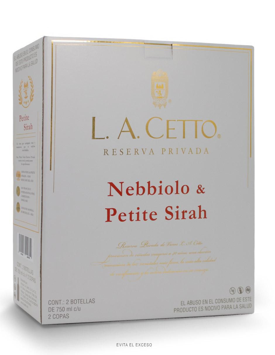 Set de vino tinto Nebbiolo Reserva Privada  México 750 ml 3