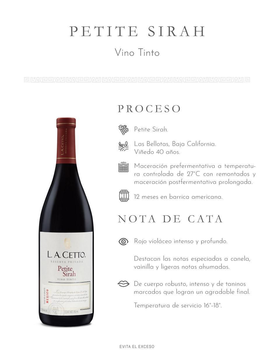 Set de vino tinto Nebbiolo Reserva Privada  México 750 ml 4