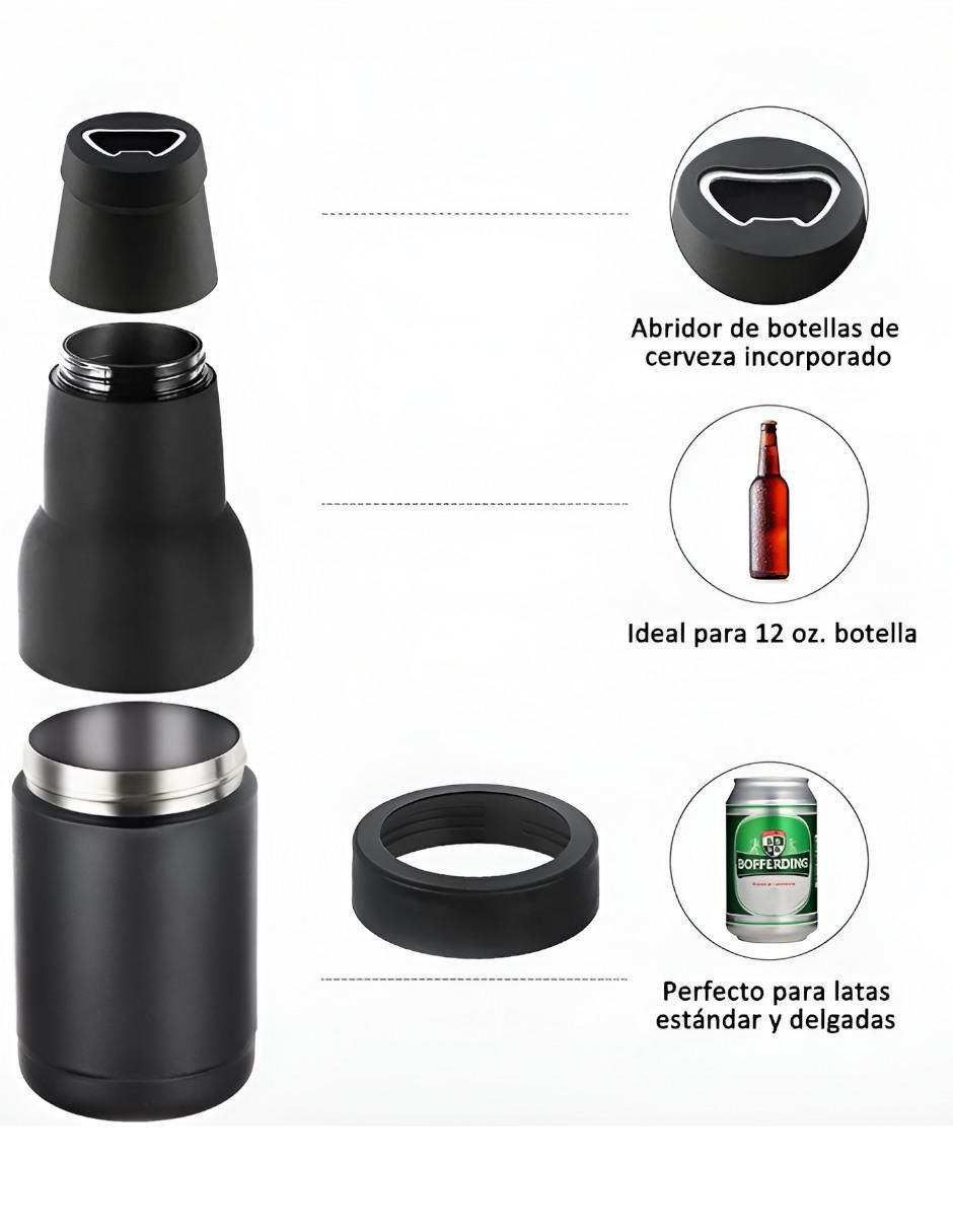 Termo para botella de acero inoxidable con tapa rosca 355 ml 2