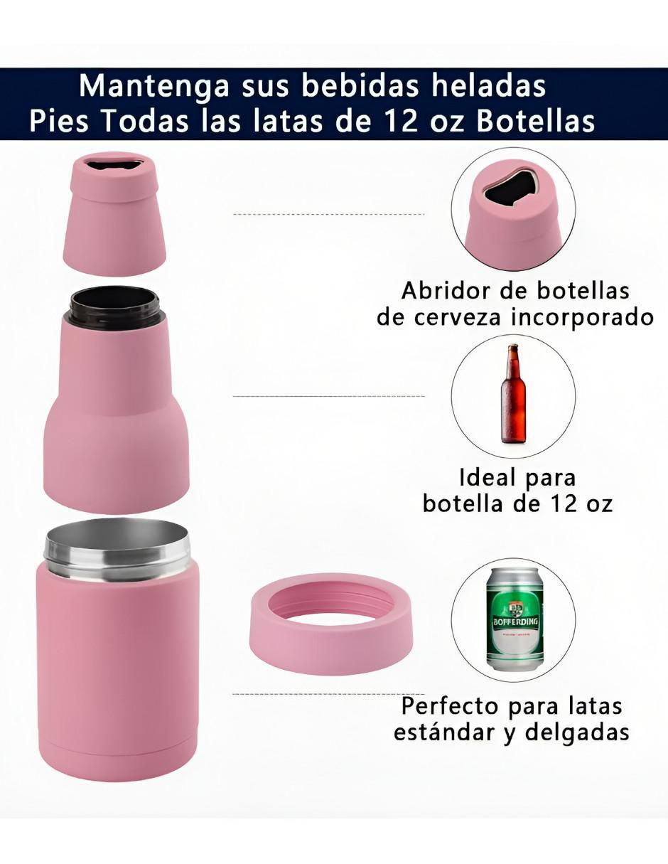 Termo para botella de acero inoxidable con tapa rosca 355 ml 2