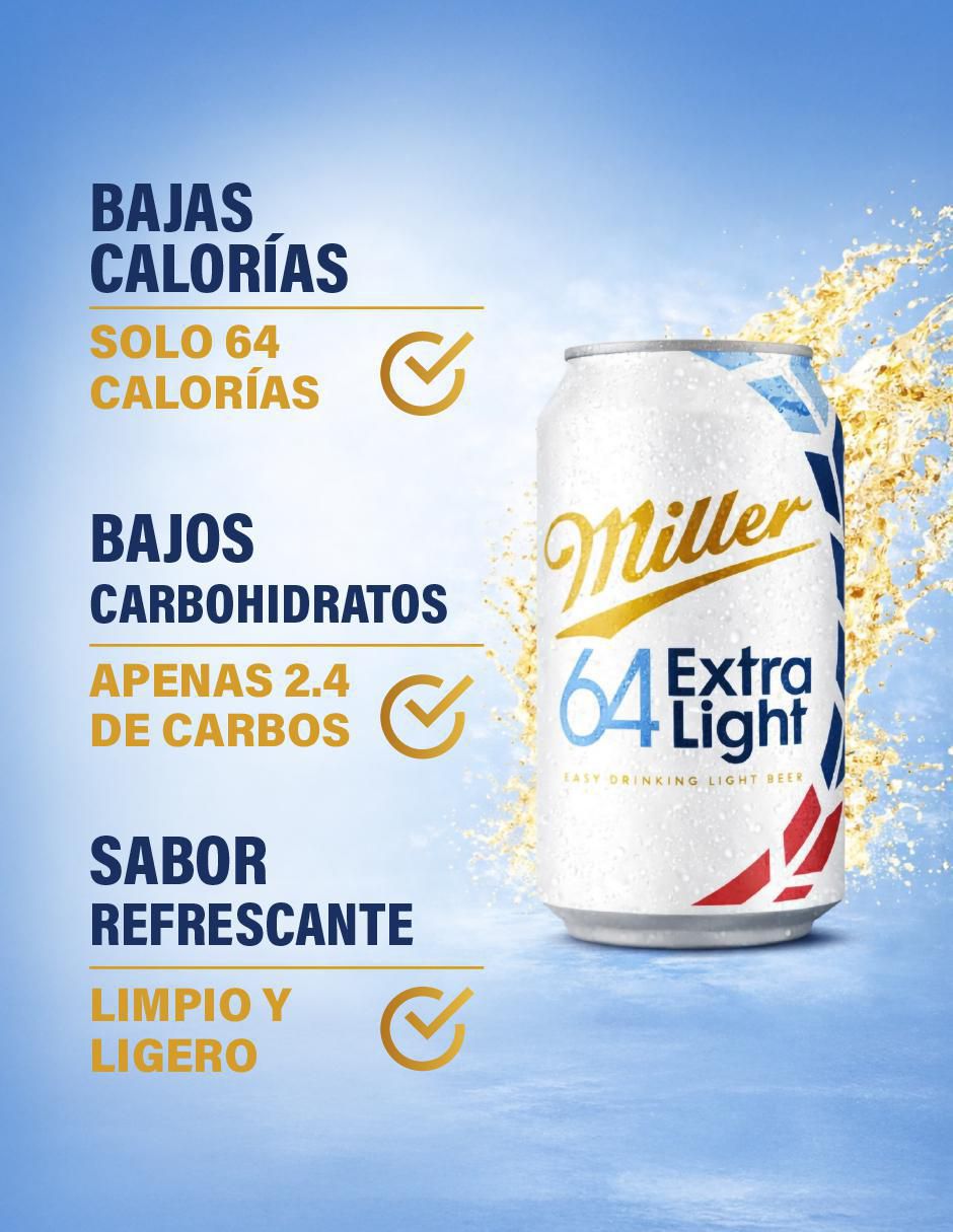 Cerveza clara Ultra Light lager amargo 355 ml 2