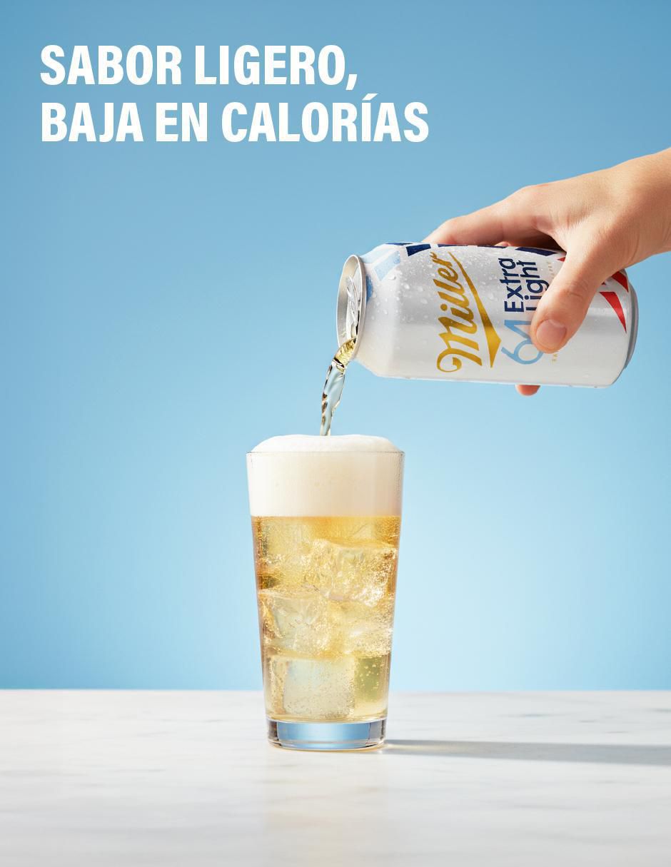 Cerveza clara Ultra Light lager amargo 355 ml 6