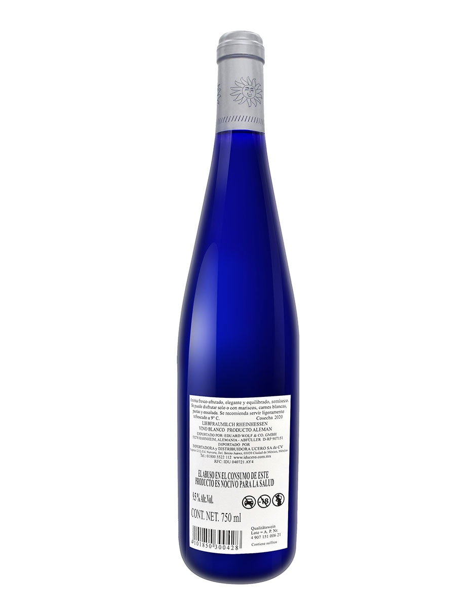 Vino blanco Liebfraumilch Rheinhessen Gewurztraminer 750 ml 3