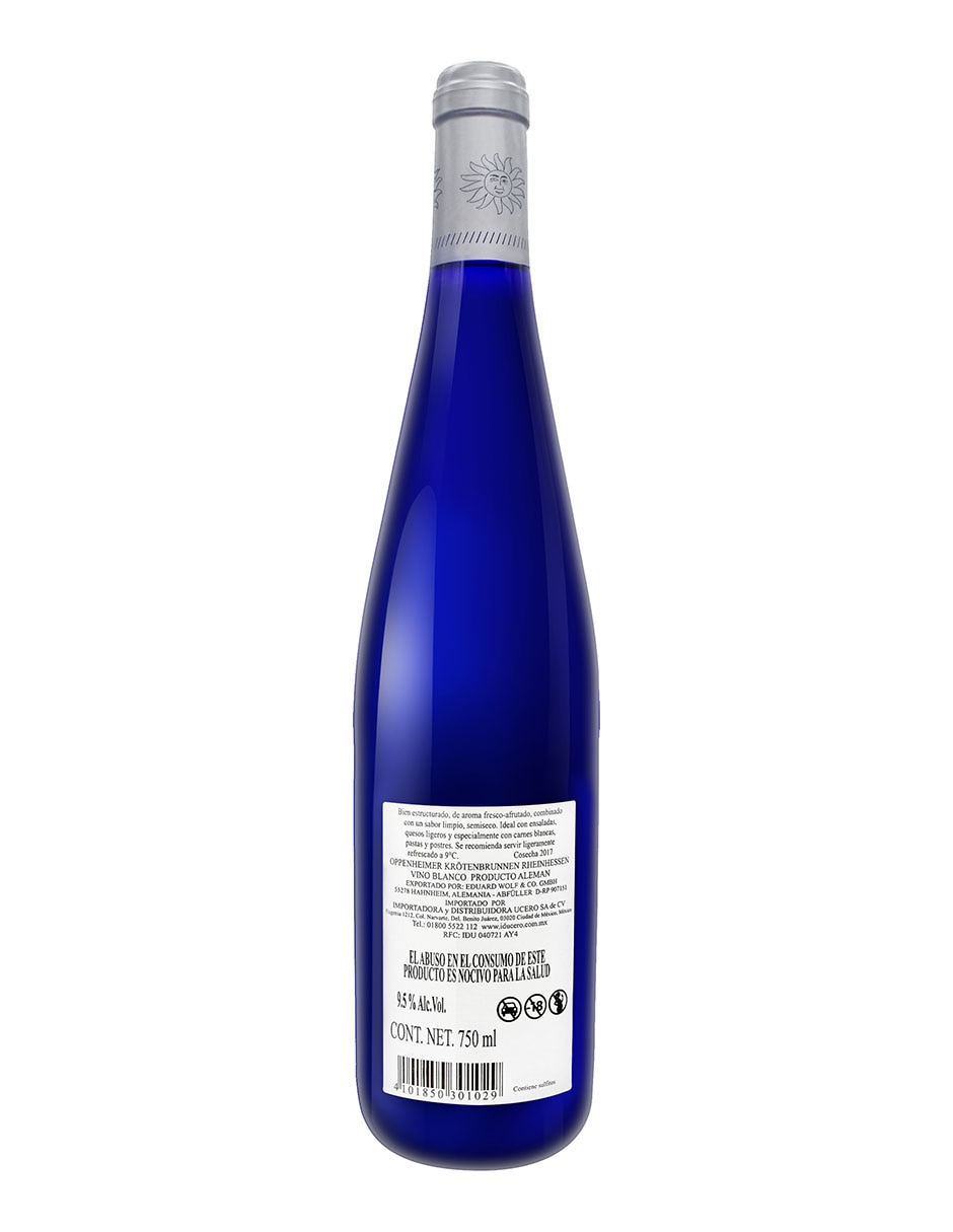 Vino blanco Oppenheimer Krötenbrunnen Müller-Thurgau 750 ml 3