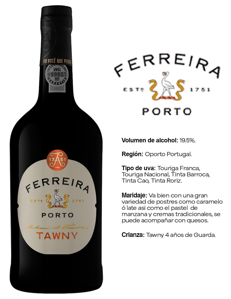 Vino Generoso dulce Tawny 3 años 750 ml 3