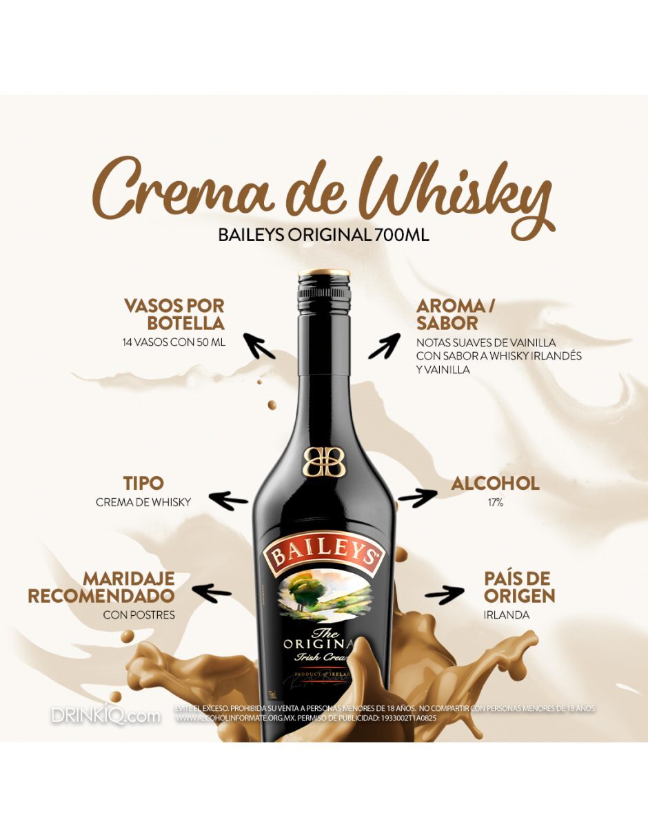 Crema de licor sabor dulce original 700 ml 5