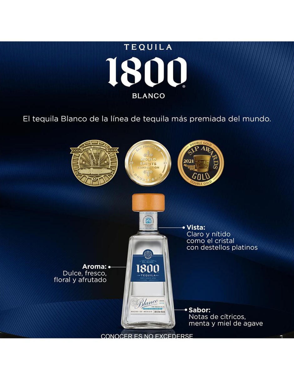 Tequila Blanco Reserva tipo Blanco 700 ml 2