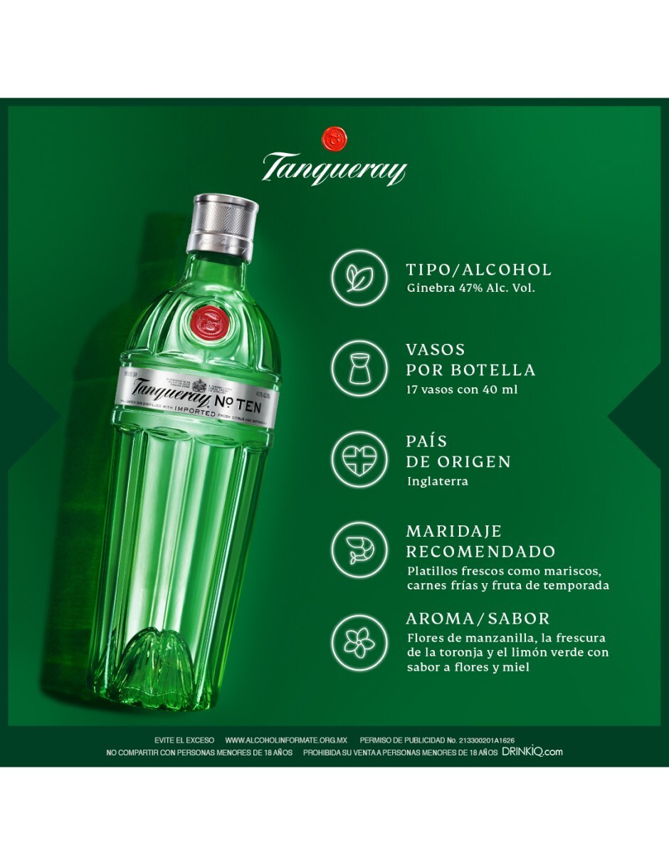 Ginebra Ten 700 ml 5