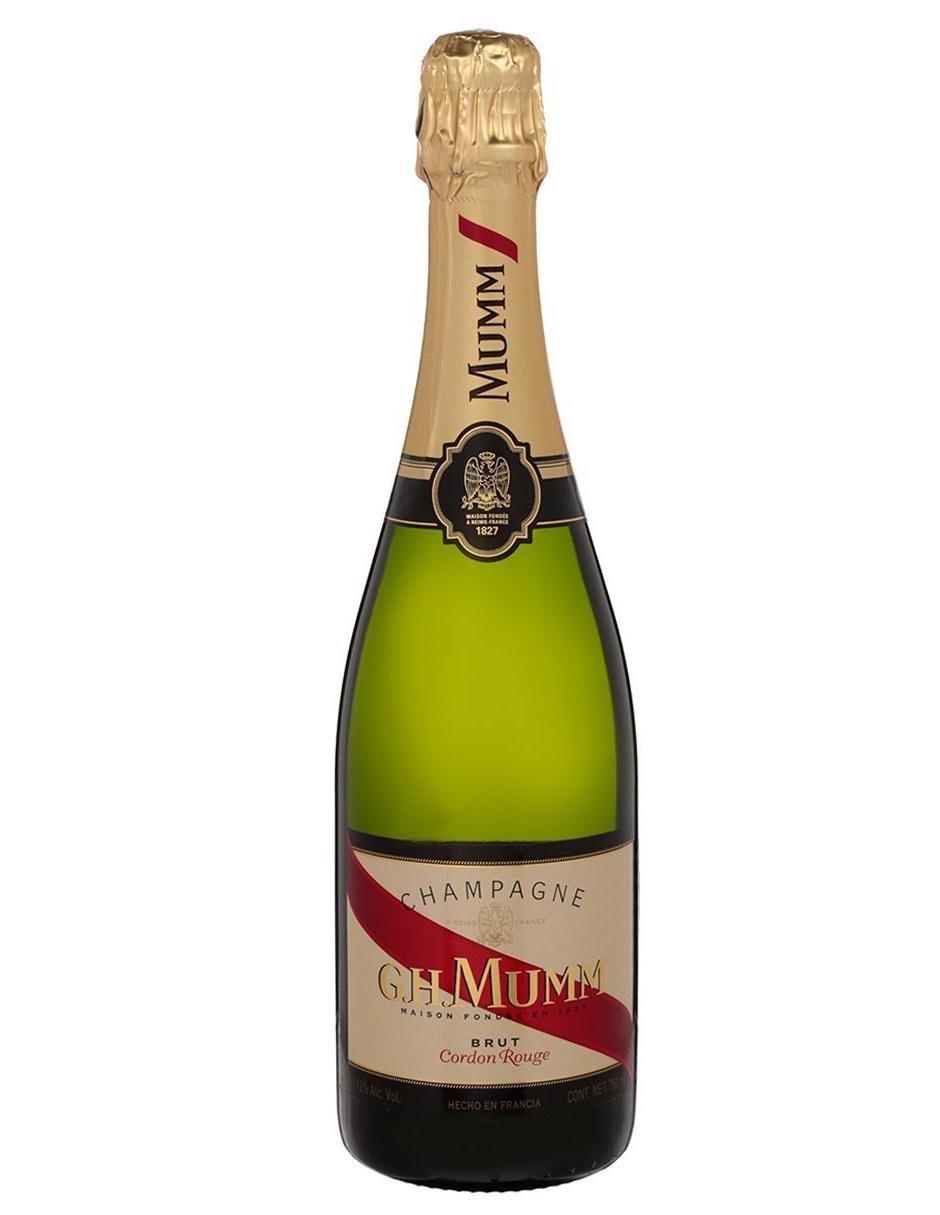 Champagne blanco Pinot Noir Cordon Rouge Bru Francia 750 ml