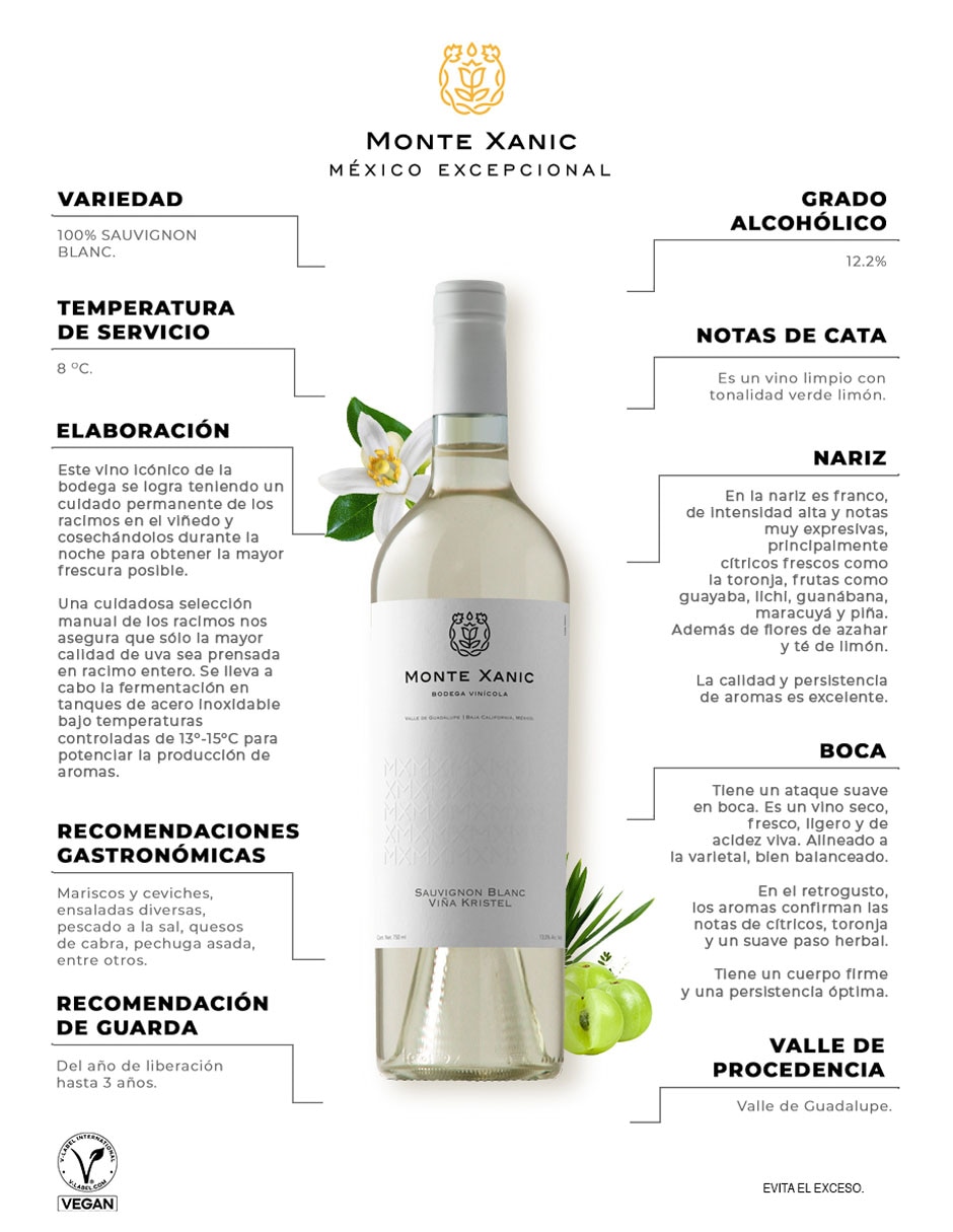 Vino blanco Sauvignon blanc 750 ml 4