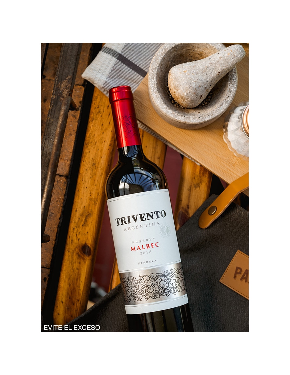 Vino tinto Reserve malbec 750 ml 3