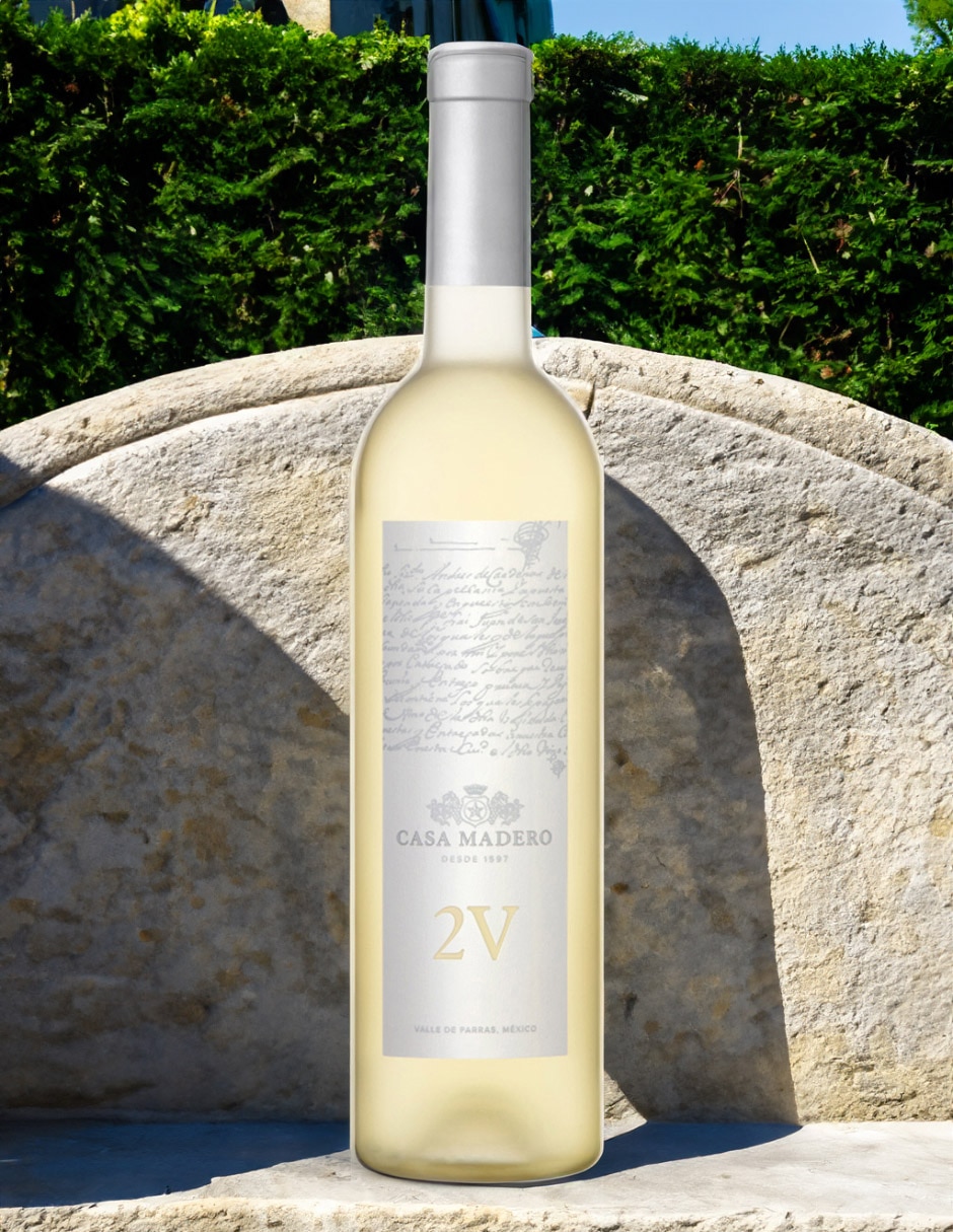 Vino blanco 2V chardonnay 750 ml 4