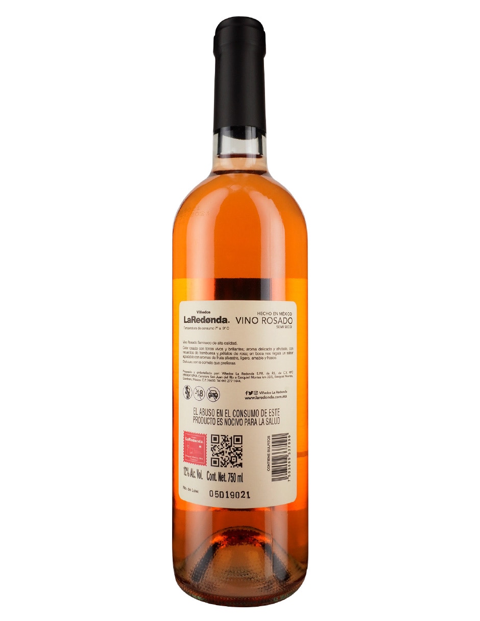 Vino Rosado coupage semi seco 750 ml 2