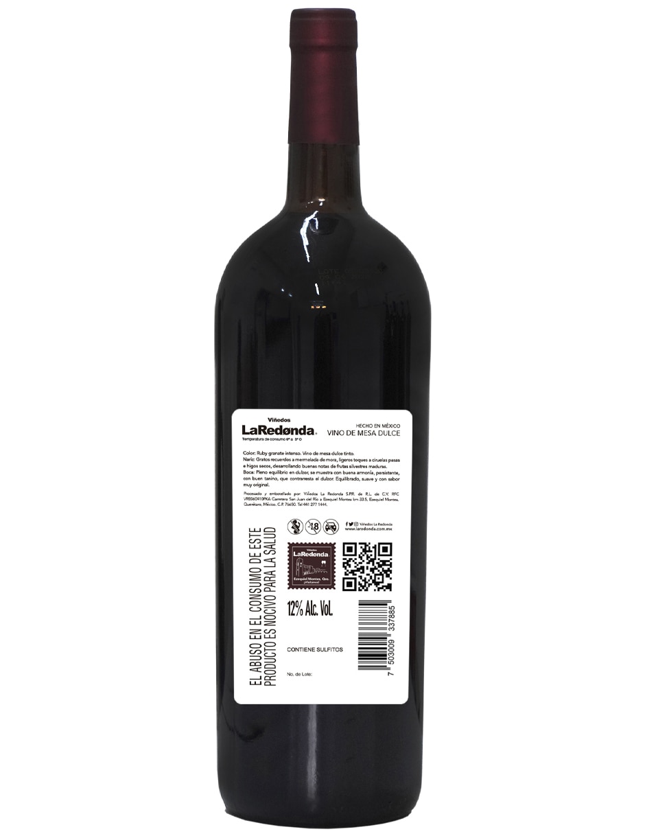 La Redonda Tinto Ruby 750 ml – Viñedos La Redonda